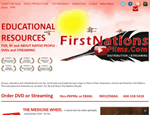 Tablet Screenshot of firstnationsfilms.com
